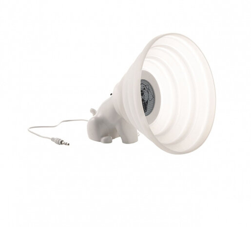 speaker Betty junior 14 cm ABS/siliconen wit