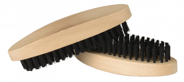 schoenpoetsborstel 12,5 cm hout bruin 2-delig