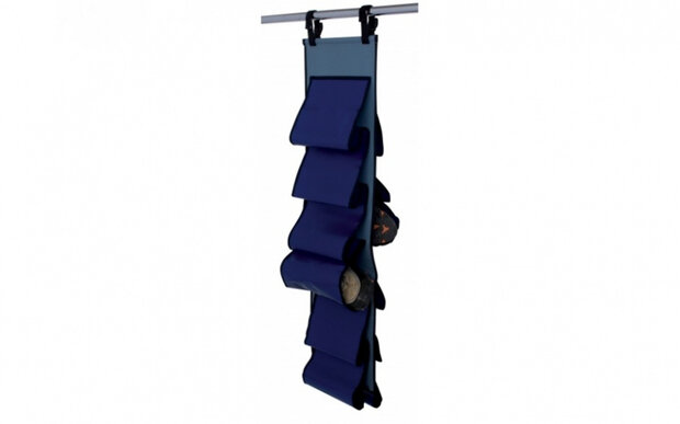 organizer schoenen 30 x 100 cm polyester blauw