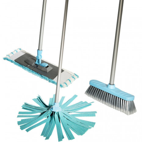 schoonmaakset 120 cm blauw 5-delig