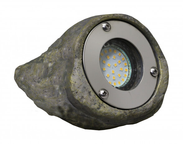 tuinverlichting Tatra 14 x 10 x 11,5 cm polyresin grijs 2 stuks