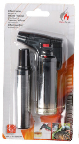 aansteker Jetflame 13,6 ml zwart 10,9 cm 2-delig