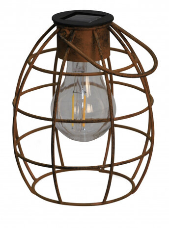 hanglamp Duisburg solar 13 x 16 cm staal koper