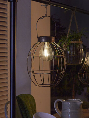 hanglamp Sheffield solar 20,7 x 26 cm staal koper