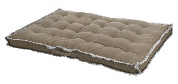 buitenkussen 80 x 120 x 8 cm katoen/polyester beige