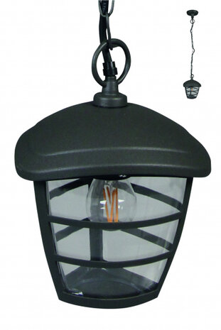 hanglamp Brussels 16,5 x 73 cm aluminium antraciet