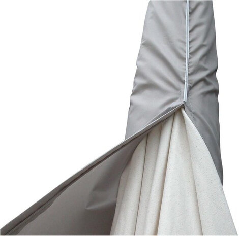 zweefparasolhoes XL 280 x 90 cm polyester grijs
