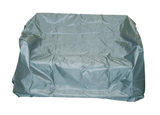 bankhoes 160 x 80 x 75 cm polyester grijs