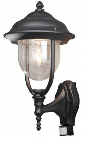 wandlamp Parma sensor 75W 230V 49 cm aluminium zwart