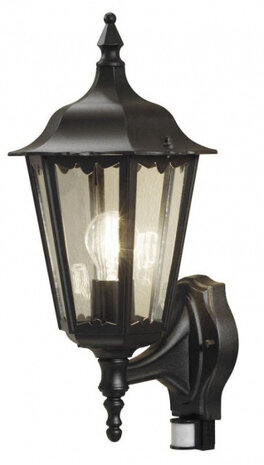 wandlamp Firenze sensor 48 cm E27 aluminium zwart