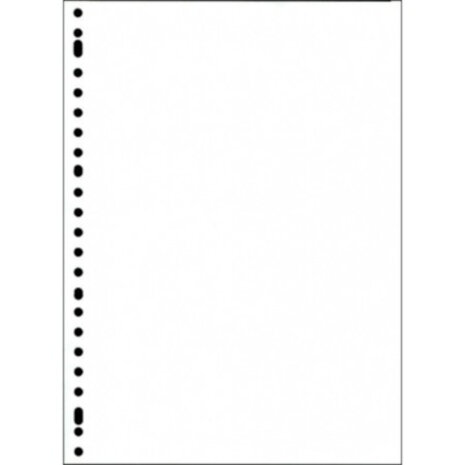 ringbandpapier blanco 23-rings A4 wit 100 stuks