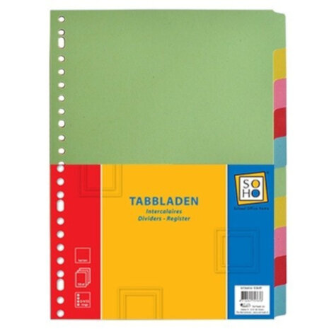 tabbladen PP 23-rings A4 10 stuks