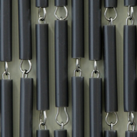 vliegengordijn Verspringt hulzen 232x100 cm PVC antraciet