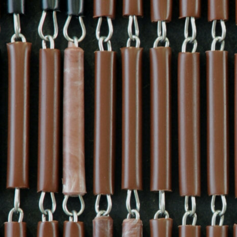 vliegengordijn Paard hulzen 210 x 90 cm PVC cr&egrave;me/bruin