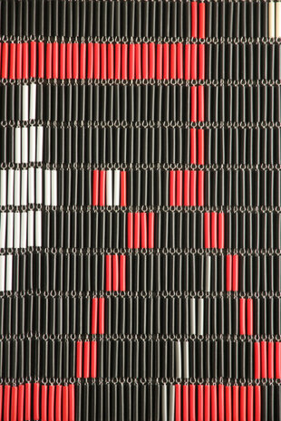 vliegengordijn Paard hulzen 232 x100 cm PVC cr&egrave;me/zwart
