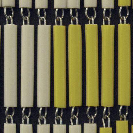 vliegengordijn Zonnebloem hulzen 210 x 90 cm PVC cr&egrave;me