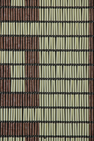 vliegengordijn Grieks hulzen 232 x 100 cm PVC cr&egrave;me/bruin
