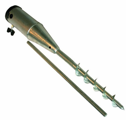 parasol-grondplug 25-63 mm staal zilver