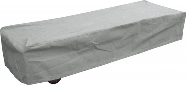 afdekzeil ligbed 210 cm polyester grijs