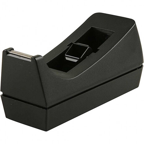plakbandhouder 17 x 7 x 8 cm zwart