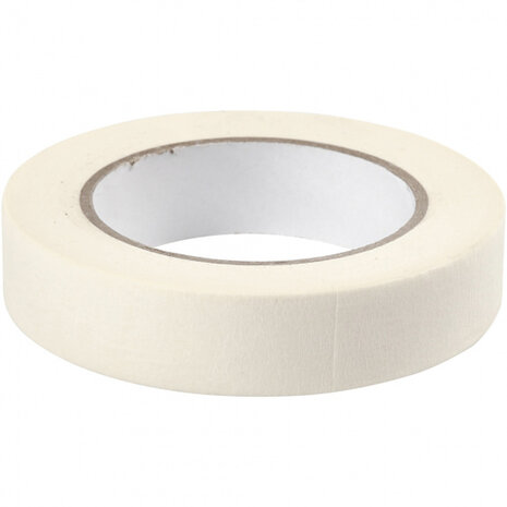 schildertape 50 m x 25 mm ivoorwit