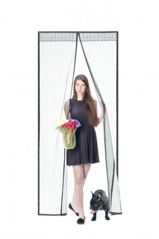 deurhor 92 x 230 cm zwart