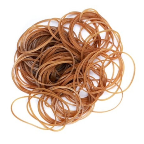 elastiekjes 57 mm rubber bruin 50 gram