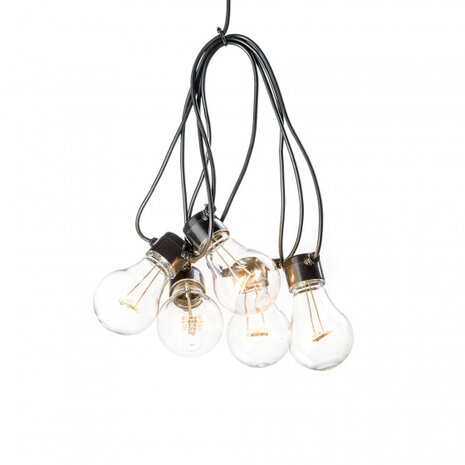 lichtsnoer LED met timer 5 m IP44 amber 5 lampjes