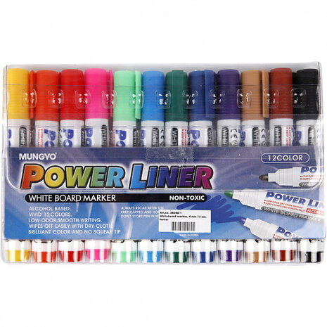 whiteboardstiften 4 mm 12 stuks