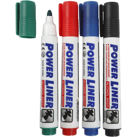 whiteboardstiften 4 mm 4 stuks