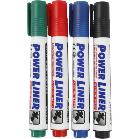 whiteboardstiften 4 mm 4 stuks