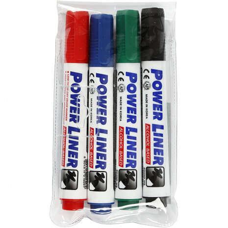 whiteboardstiften 4 mm 4 stuks