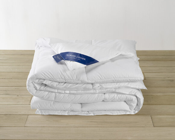 dekbed 220 x 200 cm eendendons/katoen wit
