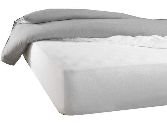 matrasbeschermer Skin 160 x 200/210 cm h40 tencel PU wit