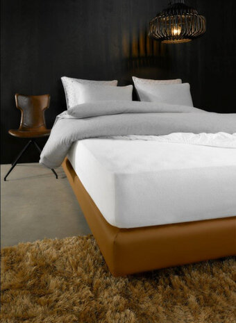 matrasbeschermer Skin 160 x 200/210 cm h40 tencel PU wit