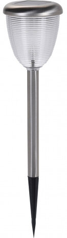 zonne-tuinlamp led 35cm zilver