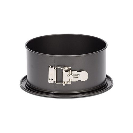springvorm met hoge rand 22 cm staal antraciet