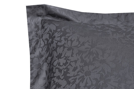 kussensloop Azalea 63 x 63 cm katoen zwart