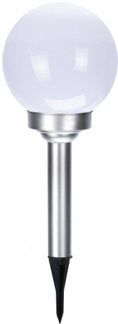 buitenspot solar led 17 x 15 cm polystyreen zilver