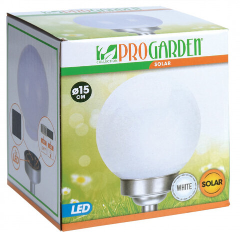 buitenspot solar led 17 x 15 cm polystyreen zilver