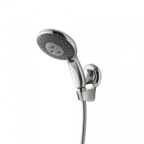 douchekophouder 9 cm staal zilver
