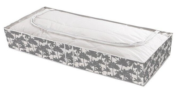 opberghoes Tahiti 46 x 107 x 16 cm grijs/wit