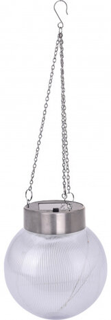 hamplamp led 45 x 14 cm polypropyleen/staal zilver