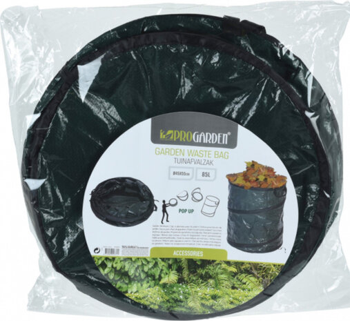 tuinafvalzak pop-up 87 liter 49 cm polyetheen groen