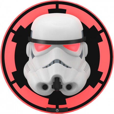 3D-lamp Stormtrooper led 30 cm wit/zwart/rood