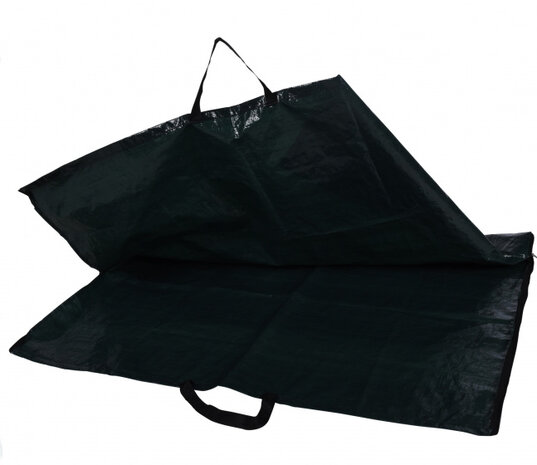 afvalzak en grondzeil 100 x 80 cm polyetheen groen