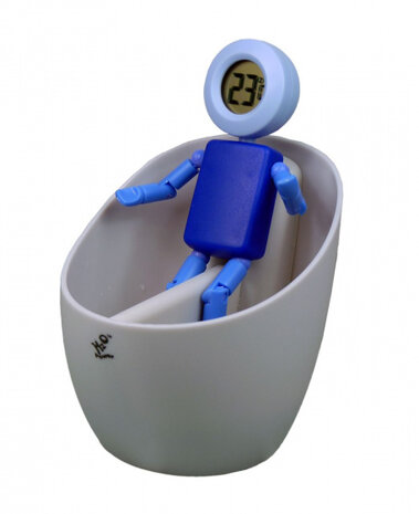 thermometer H2O Power Waterboy 12 cm blauw/grijs