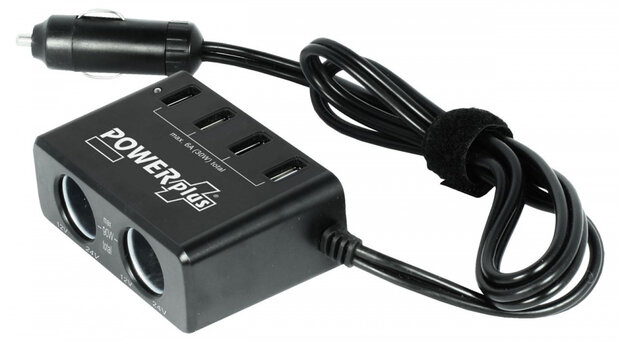 uitgangskit 12-24V Azor 8,8 x 5,8 x 3,5 cm zwart