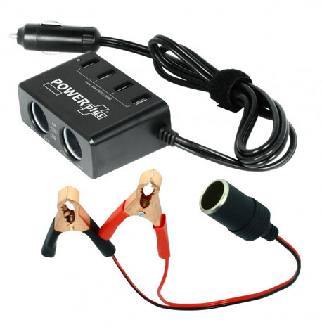 uitgangskit 12-24V Azor 8,8 x 5,8 x 3,5 cm zwart
