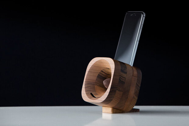 versterker iPhone 6(s)/7/8 10,1 cm hout bruin